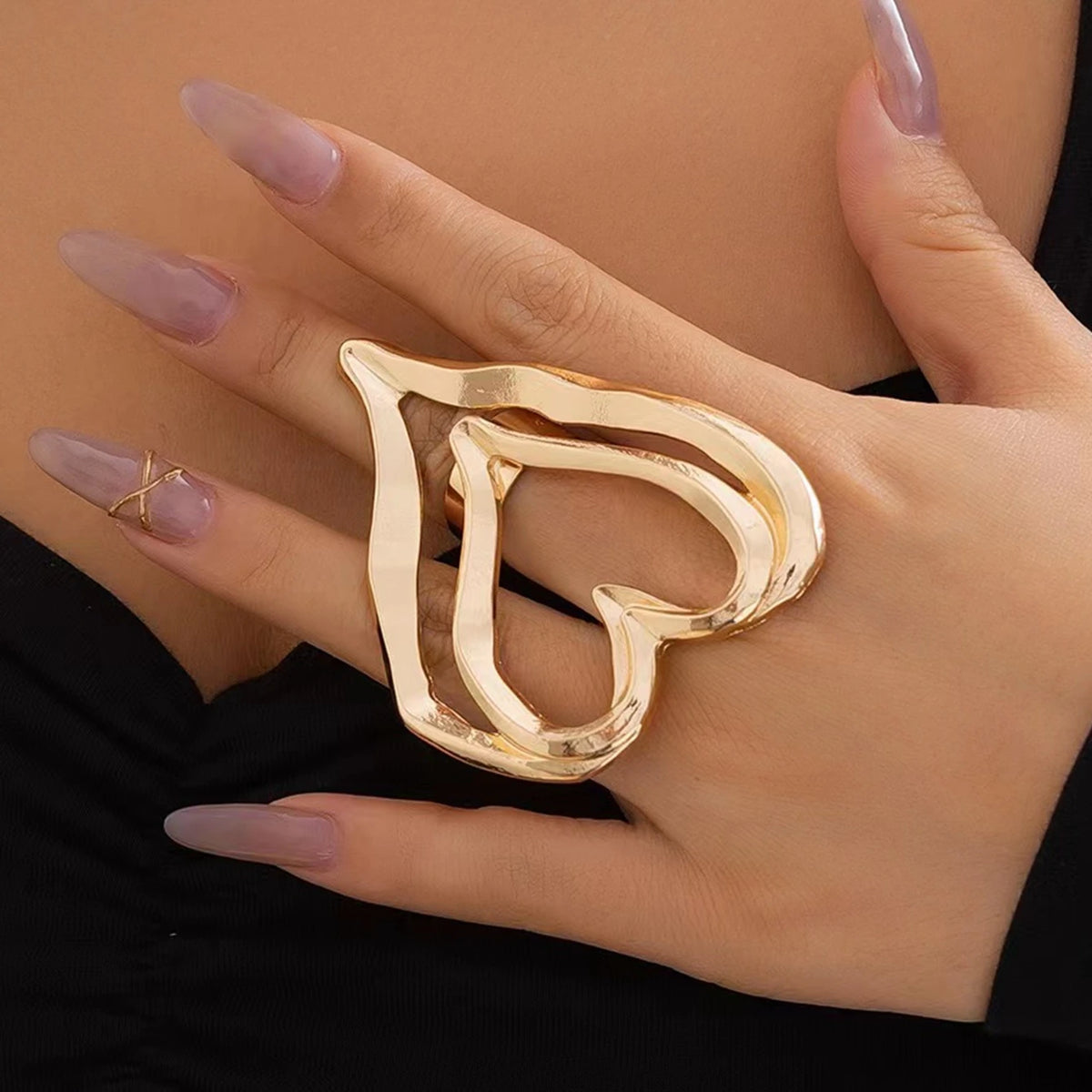 Large Heart-Shaped Ring