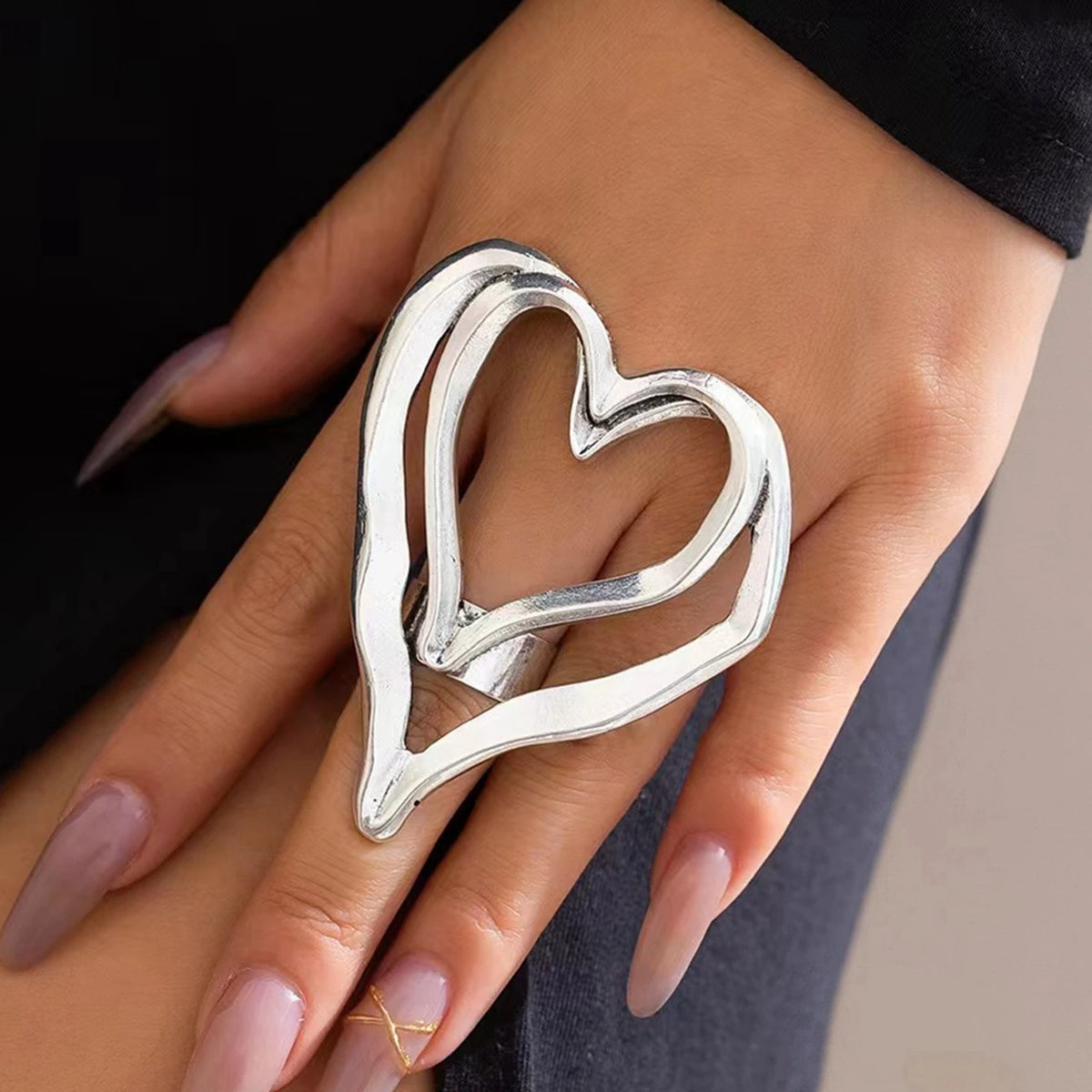 Large Heart-Shaped Ring
