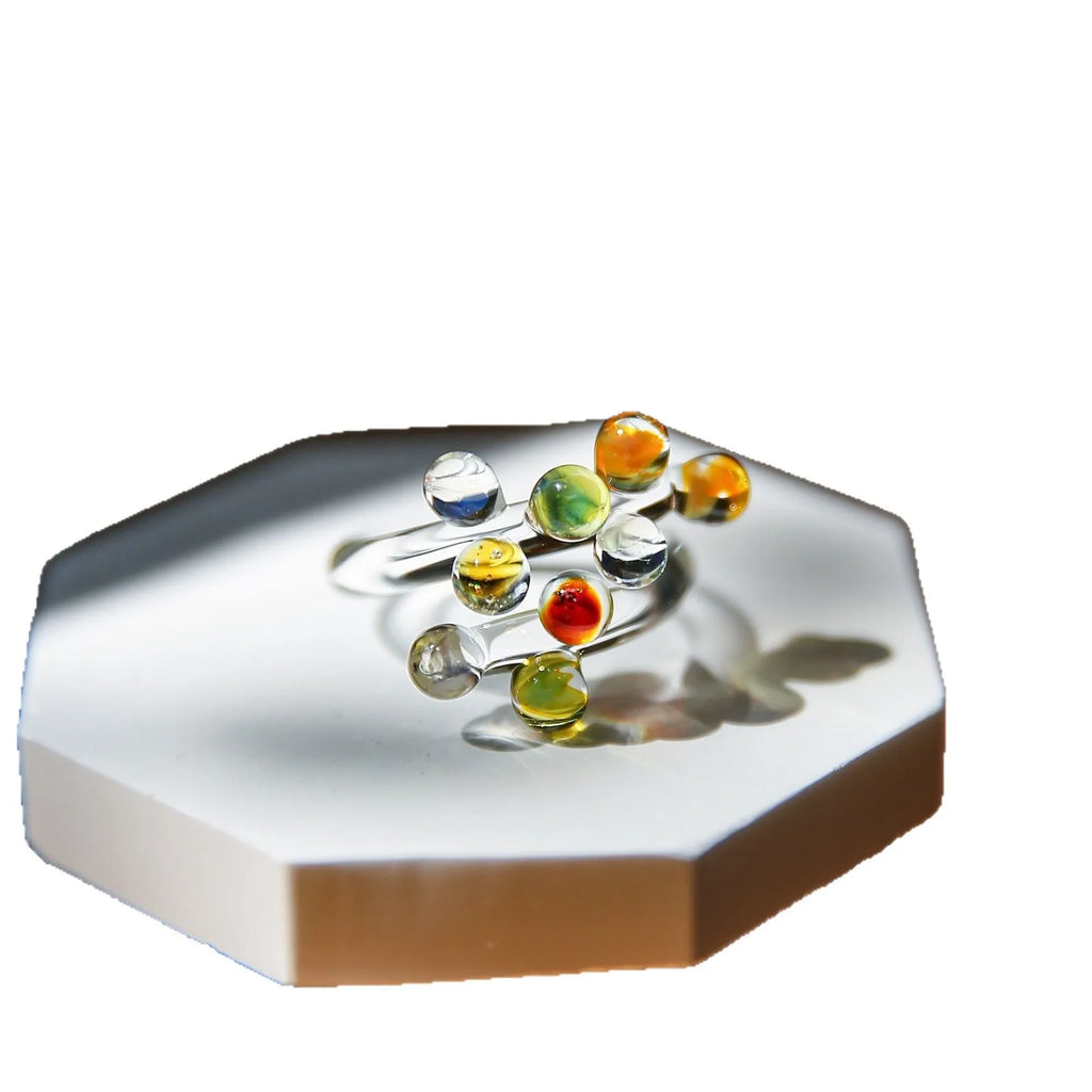 Handmade glass ring