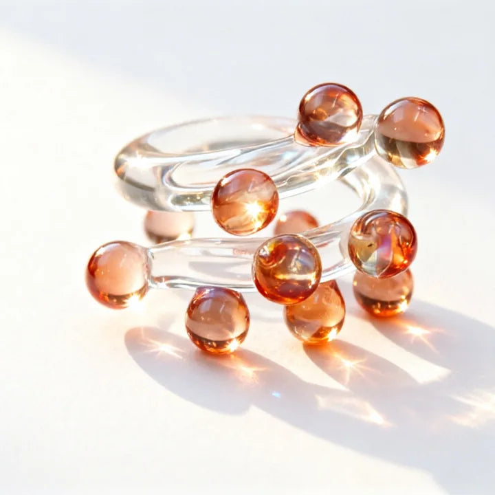 Handmade glass ring