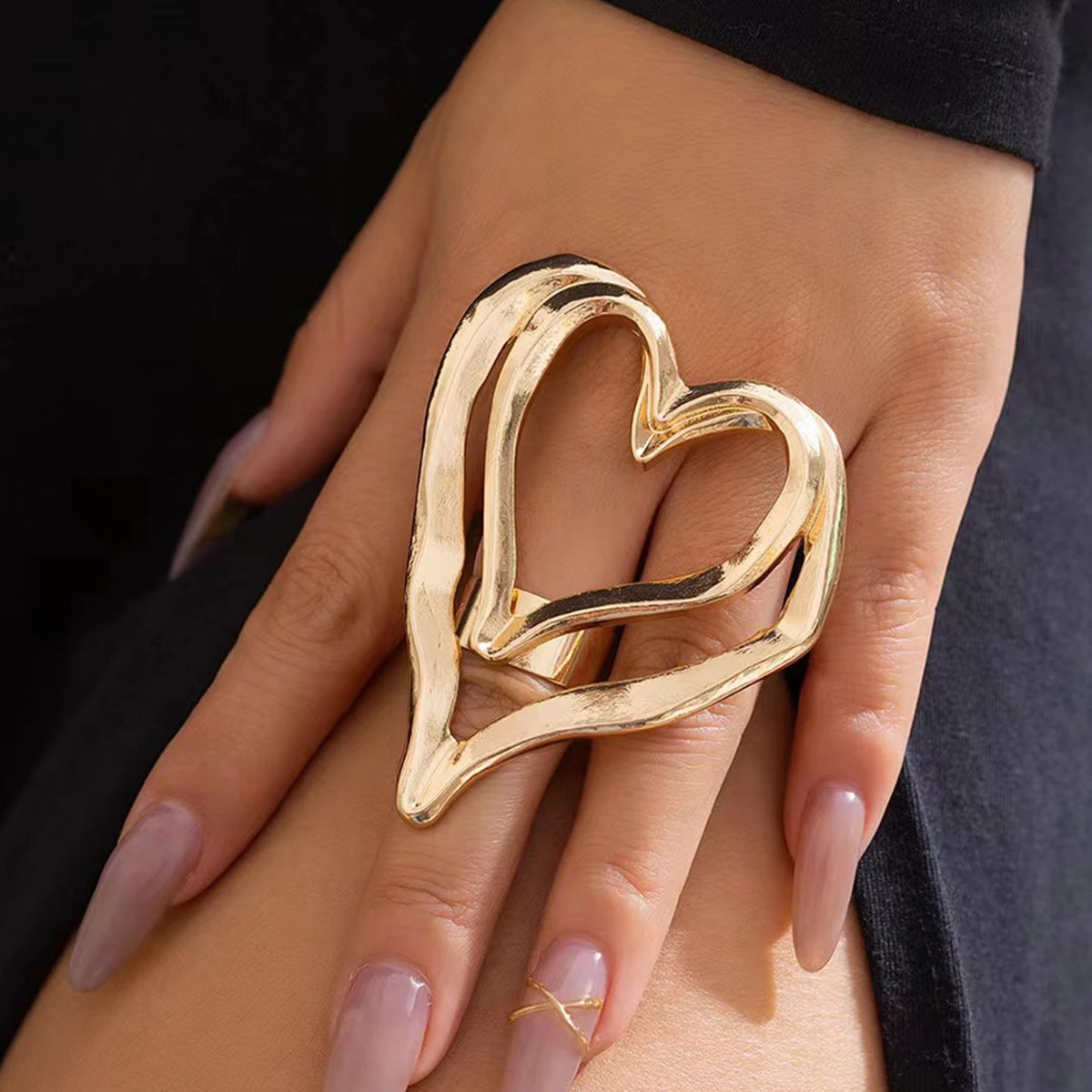 Large Heart-Shaped Ring