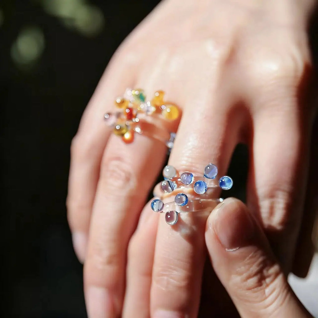 Handmade glass ring