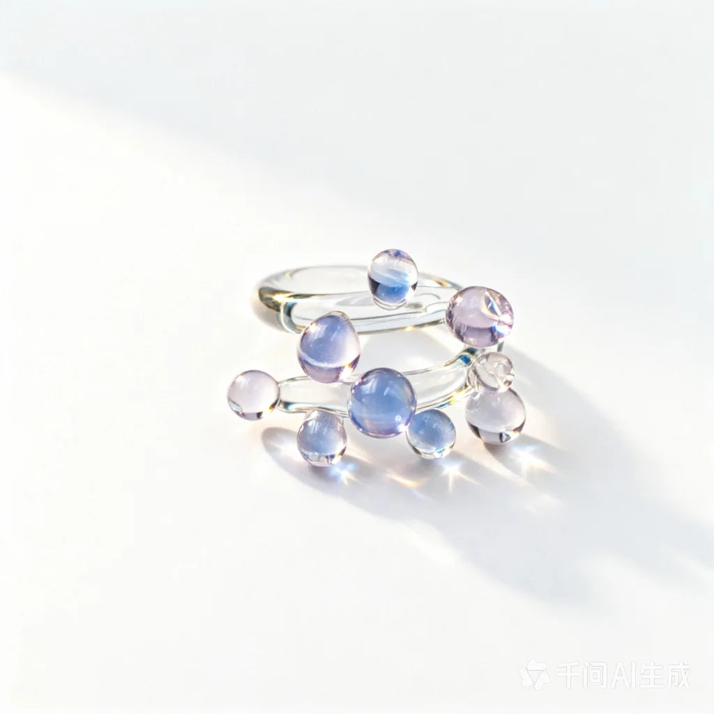 Handmade glass ring