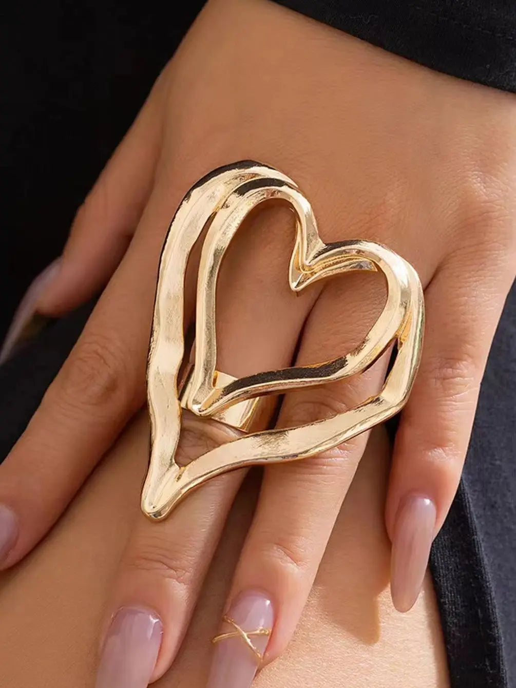 Large Heart-Shaped Ring