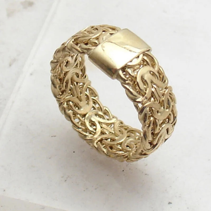 Vintage Hand Carved Women's Ring