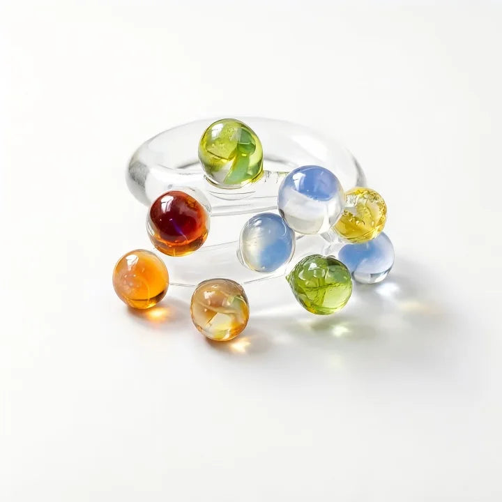 Handmade glass ring