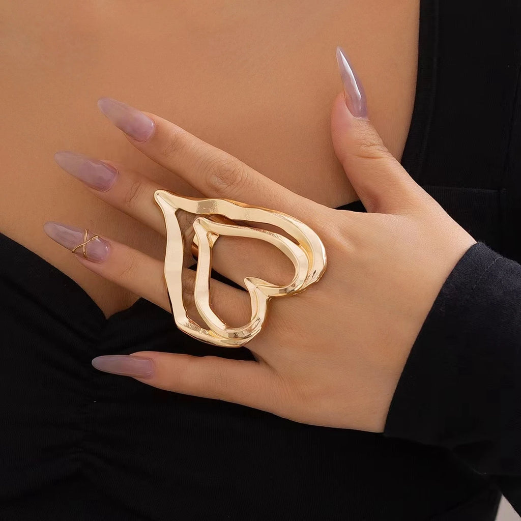 Large Heart-Shaped Ring