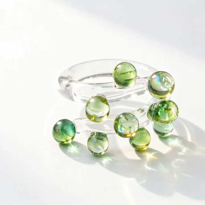 Handmade glass ring
